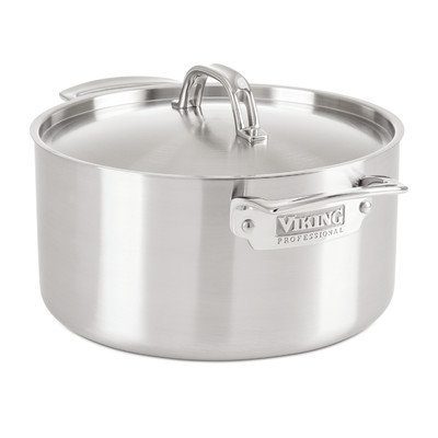 Viking Professional 5-Ply Stock Pot with Lid Size: 6 Quarts