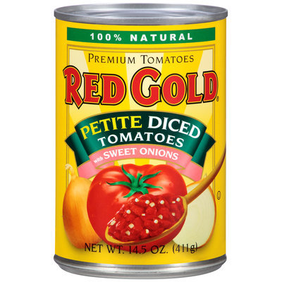 Red Gold® Petite Diced Tomatoes with Sweet Onion 14.5 oz. Can