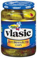 Vlasic Zesty Bread & Butter Chips Pickles 24 Fl Oz Jar
