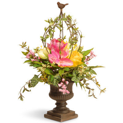 National Tree Co. Spring Floral Birdcage