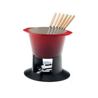 Le Creuset Gourmet Fondue Set - Cherry - Le Creuset Enameled Cast Iron