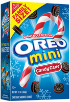 Nabisco Oreo Sandwich Cookies Mini Candy Cane Creme Chocolate