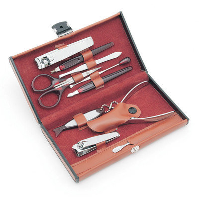 Worthy 10 Piece Deluxe Manicure Set - Brown