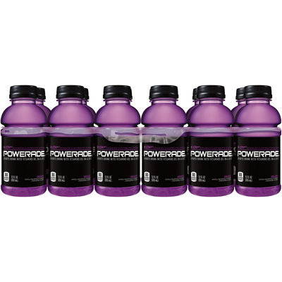 Powerade® ION4® Grape Sports Drink 12-12 fl. oz. Plastic Bottles