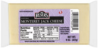 Reser's Fine Foods Natural Monterey Jack Cheese 8 Oz Brick