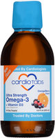 CardioTabs® Ultra Strength Omega-3 + Vitamin D3 Dietary Supplement Orange/Berry Flavor Liquid 6.8 fl. oz. Bottle