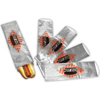 Paragon - Manufactured Fun 8056 Hot Dog Foil Bag Foot Long - 1000 Bags/Case