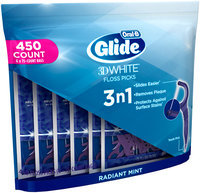 3D White Oral-B Glide 3D White Radiant Mint Flavor Floss Picks, 450 Count