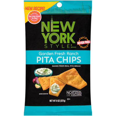 New York Style® Garden Fresh Ranch Pita Chips 8 oz. Bag