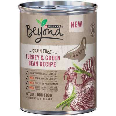 Purina Beyond Grain Free Turkey & Green Bean Recipe in Gravy Dog Food 12.5 oz. Can