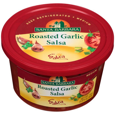 Santa Barbara® Roasted Garlic Medium Salsa by Sabra® 14 oz. Tub