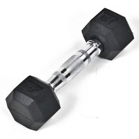 J/Fit Rubber Coated Hex Dumbbell 40 lb Single