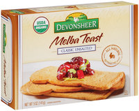 Devonsheer® Melba Toast Classic Unsalted 5 oz. Box