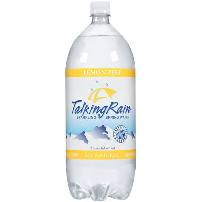 Talking Rain® Lemon Zest Sparkling Spring Water 2L Plastic Bottle