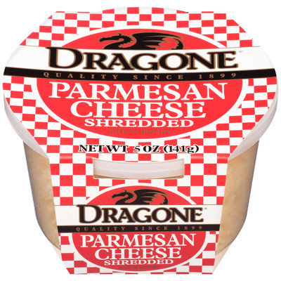 Dragone® Shredded Parmesan Cheese 5 oz. Tub