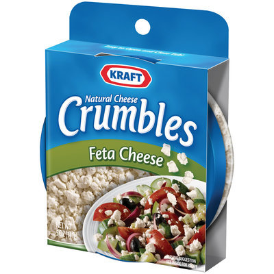 KRAFT NATURAL CHEESE Feta Cheese Crumbles 5 OZ PLASTIC CONTAINER