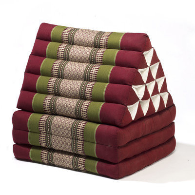 My Zen Home Triangle Lounger Color: Army / Red