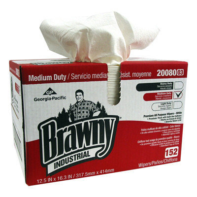 Brawny Quarter Case All-Purpose Double Recrepe Wipers