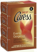 Caress Evenly Gorgeous 4.25 Oz Beauty Bar 4 Ct Pack