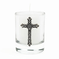 Bobsiemondesigns Elaborate Cross Votive Candle