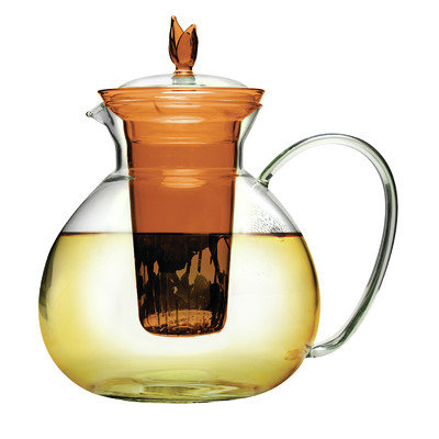 Epoca 60oz Glass Teapot Infusr Amber