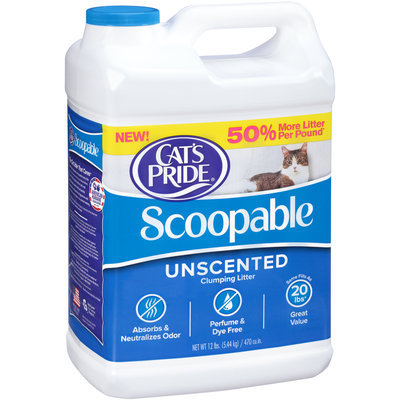 Cat's Pride® Scoopable Unscented Clumping Litter 12 lb Jug