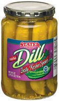 Stater Bros. Zesty Kosher Dill Spears Pickles 24 Fl Oz Jar