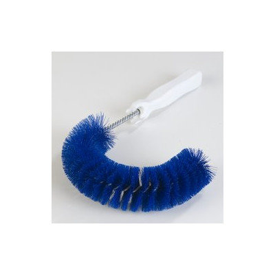 Carlisle 4110014 - 11.5-in Hook Shape Clean-In-Place Brush, Blue Polye