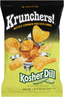 Krunchers® Kosher Dill Kettle Cooked Potato Chips 1.875 oz. Bag