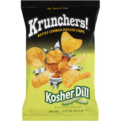 Krunchers® Kosher Dill Kettle Cooked Potato Chips 1.875 oz. Bag