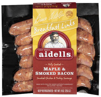 Aidells® Maple & Smoked Bacon Breakfast Links 9 oz. Pack