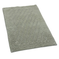 Textile Decor Castle 100% Cotton Shooting Star Reversible Bath Rug, 24 H X 17 W, Light Sage