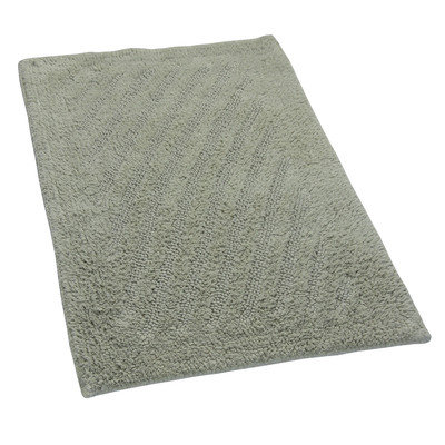 Textile Decor Castle 100% Cotton Shooting Star Reversible Bath Rug, 24 H X 17 W, Light Sage
