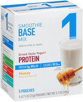 Great Value Greek Style Yogurt Protein Honey Smoothie Base Mix 5-0.71 oz. Pouches