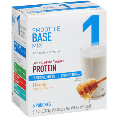Great Value Greek Style Yogurt Protein Honey Smoothie Base Mix 5-0.71 oz. Pouches