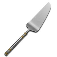 Wallace Aegean Weave Gold Accent Steak Carving Fork with Hollow Handle