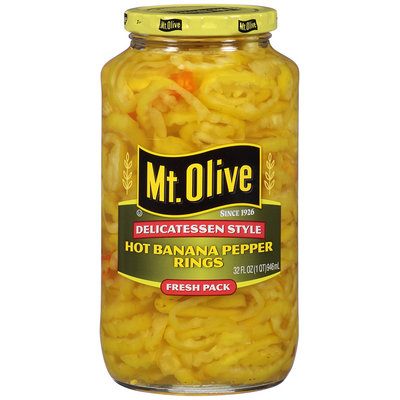 Mt. Olive Hot Banana Pepper Rings 32 fl. oz. Jar