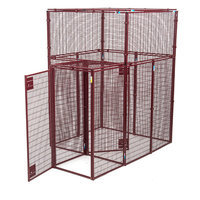 Animal House Heavy Duty Flat Covered Pen with Double Door Security Entrance
