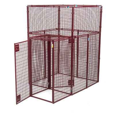 Animal House Heavy Duty Flat Covered Pen with Double Door Security Entrance