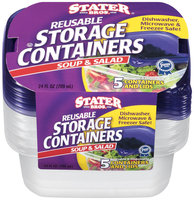 Stater Bros.® Reusable Storage Containers Soup & Salad 5 ct.