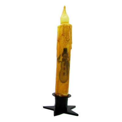 Starhollowcandleco Snowman Graphic Taper Candle