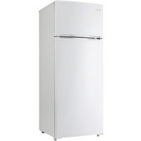 Danby Designer Series DPF074B1WDB 8.76 cu. ft. Counter-Depth Top-Freezer Refrigerator with 3 Adjustable Glass Shelves, 4 Door Bins, Produce Crisper and 1 Wire Freezer Shelf