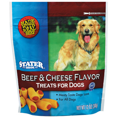 Stater Bros. Beef & Cheese Flavor Treats For Dogs 12 Oz Peg
