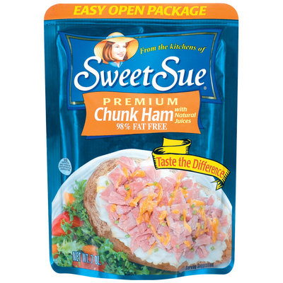 Sweet Sue Premium Chunk 98% Fat Free Ham 7 Oz Pouch