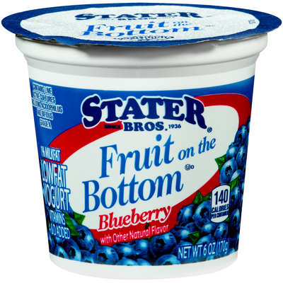 Stater Bros.® Fruit on the Bottom Blueberry Lowfat Yogurt 6 oz. Cup
