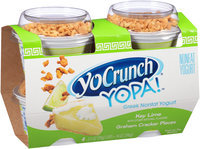 YoCrunch® YOPA!™ Key Lime with Graham Cracker Pieces Greek Nonfat Yogurt 4-3.5 oz. Cups