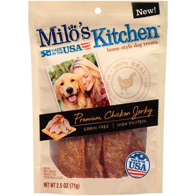 *Sales Sample* Milo's Kitchen Premium Chicken Jerky Strips Dog Treats, 2.5-Ounce