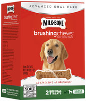 Milk-Bone Brushing Chews Daily Dental Treats - Large - 28.3 ounce - 21 Bones