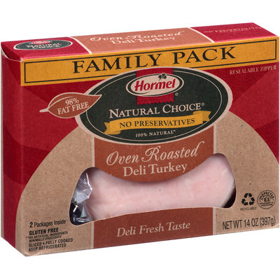 Hormel® Natural Choice® Oven Roasted Sliced Deli Turkey 14 oz. Box