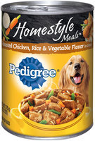Pedigree® Home Style Meals™ Roasted Chicken, Rice & Vegetable Flavor in Gravy Dog Food